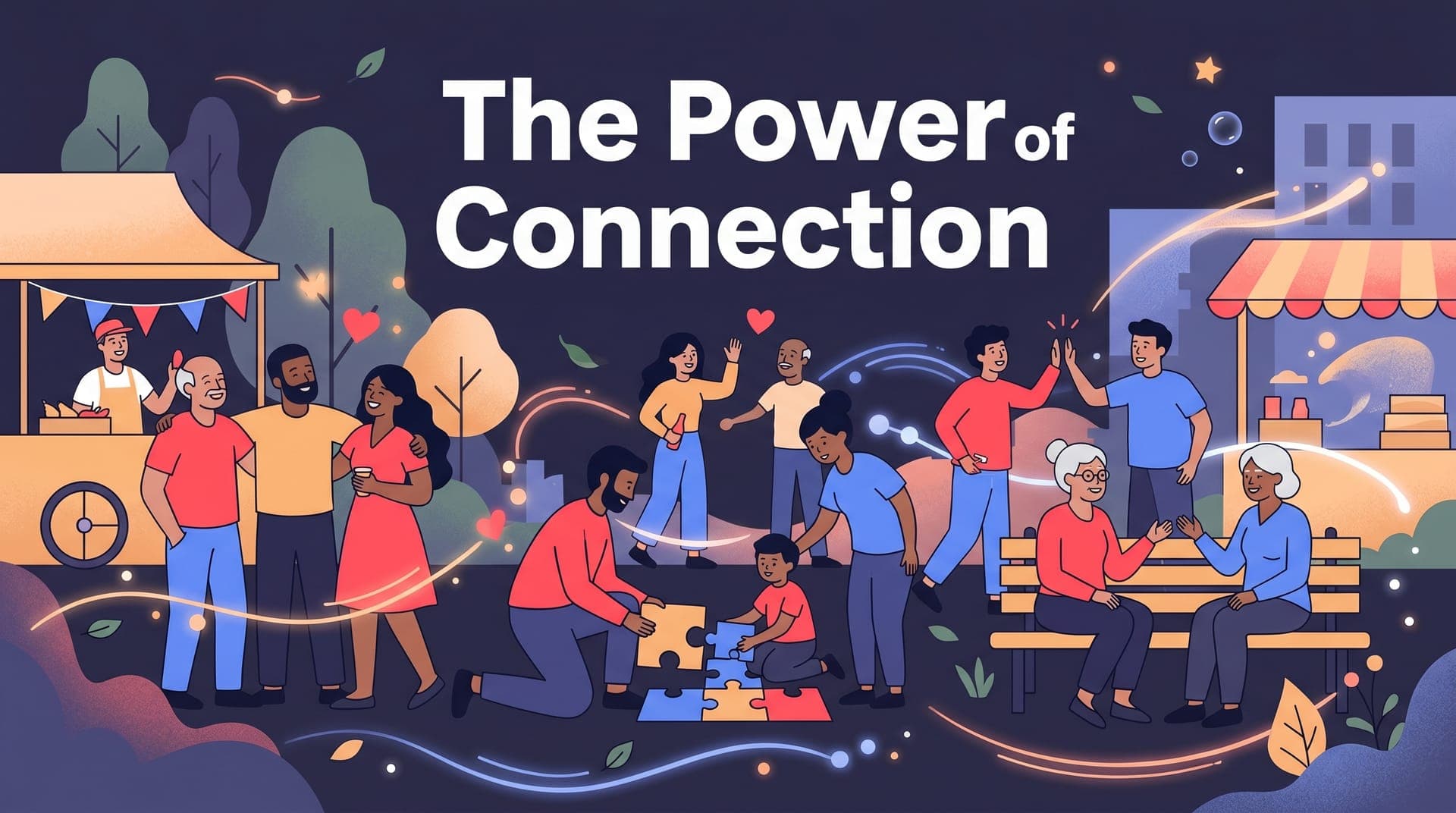 AUSMCC stall at The Power of Connection community wellbeing event, showcasing programs and connecting with local community members.