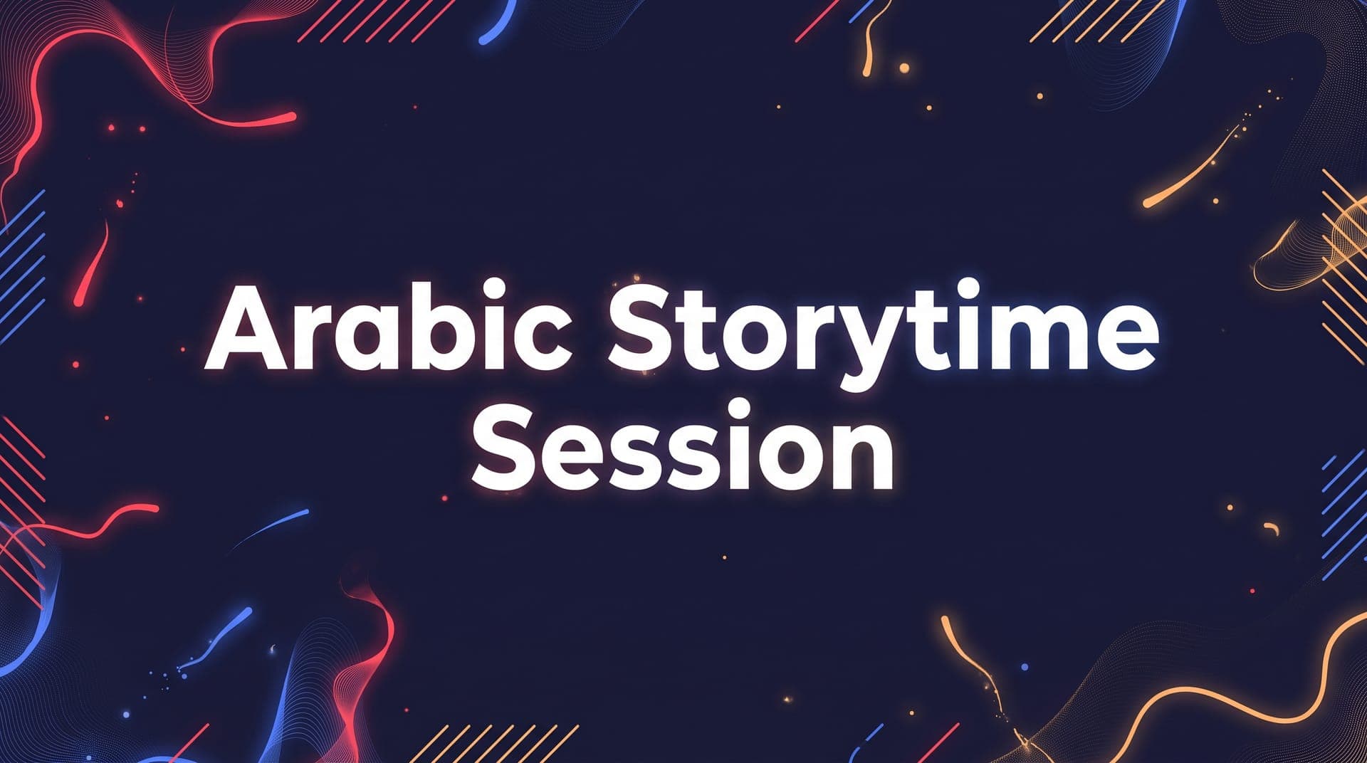 Arabic StoryTime Flyer