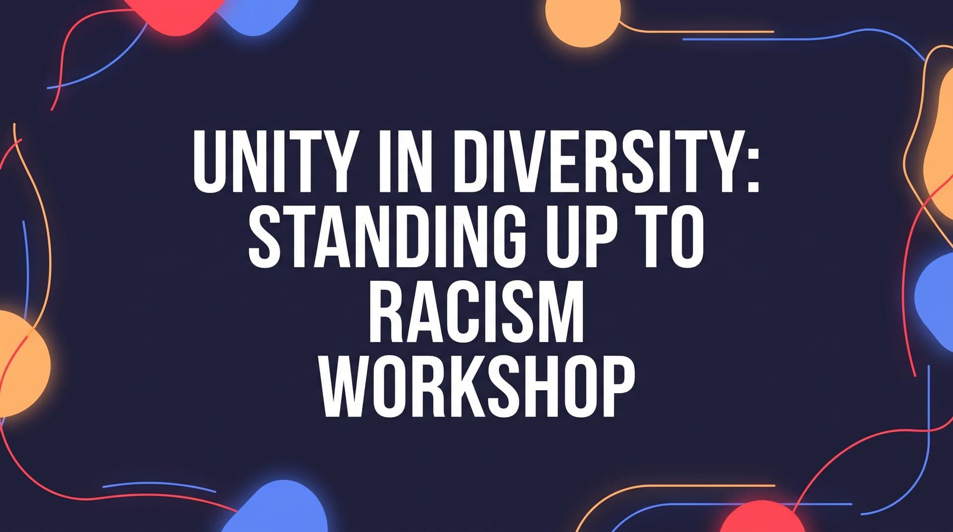 The Unity in Diversity project flyer