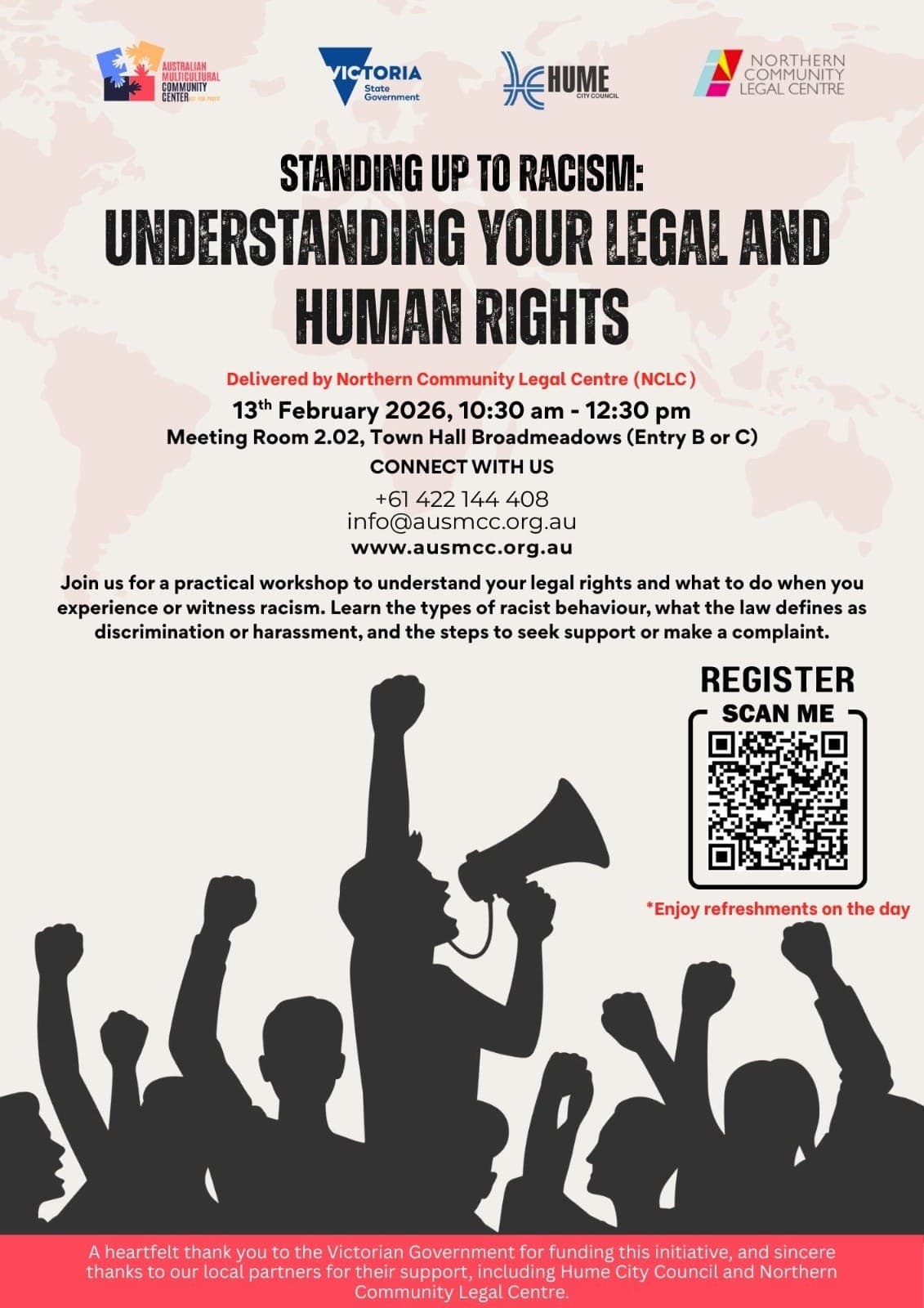 Standing Up to Racism: Understanding Your Legal and Human Rights flyer