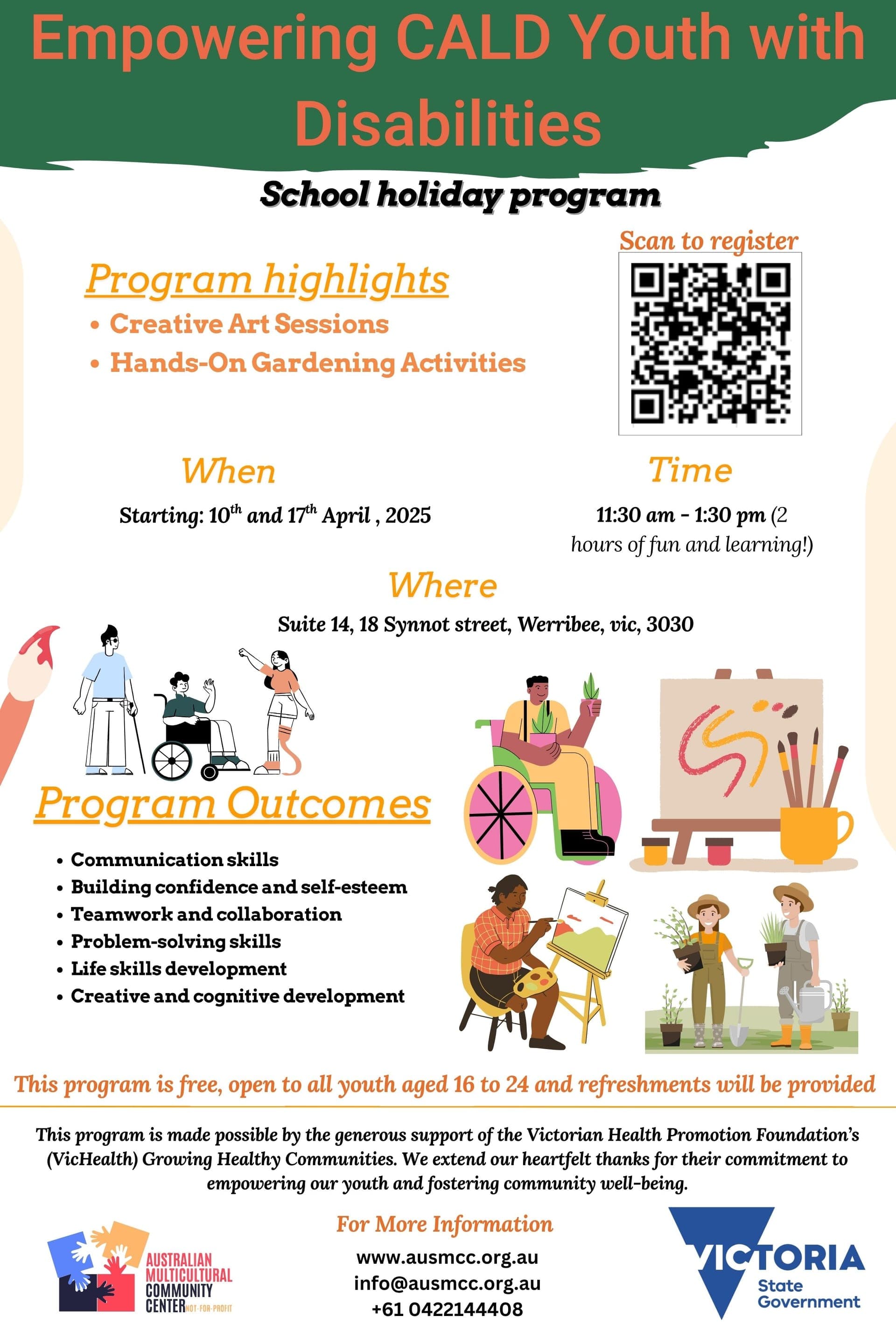 Empowering CALD Youth with Disabilities (Werribee) flyer
