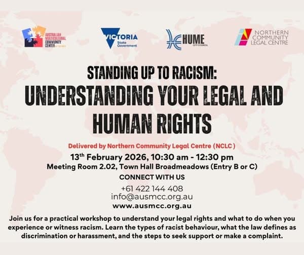 Unity in Diversity: Standing Up to Racism Workshop flyer